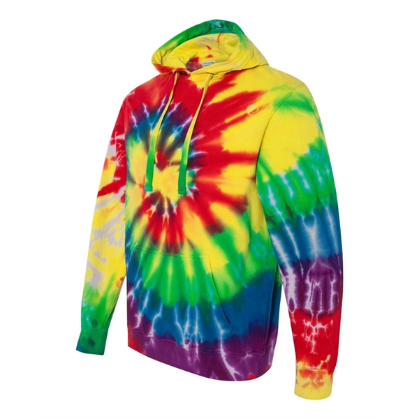 Dyenomite Multi-Color Spiral Tie-Dyed Hooded Sweatshirt - Dyenomite Multi-Color Spiral Tie-Dyed Hooded Sweatshirt - Image 2 of 4