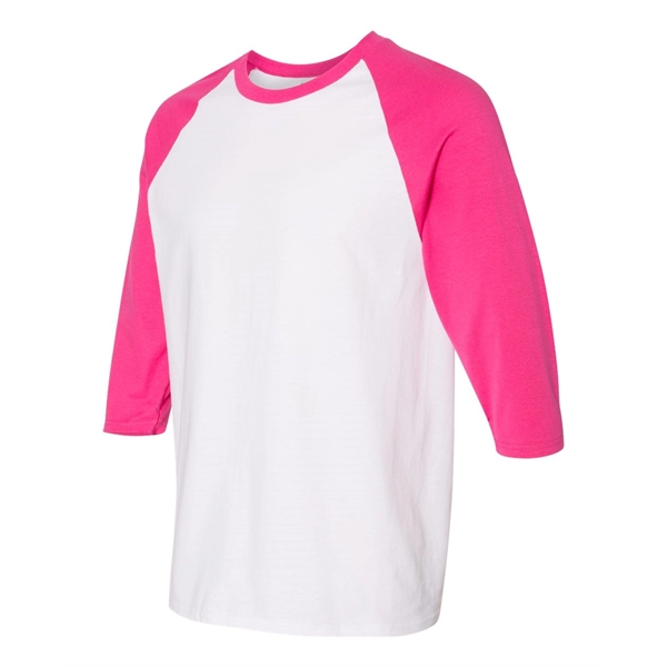 Gildan Heavy Cotton™ Raglan Three-Quarter Sleeve T-Shirt - Gildan Heavy Cotton™ Raglan Three-Quarter Sleeve T-Shirt - Image 11 of 23