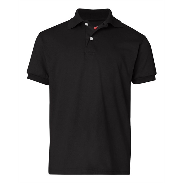 Hanes Youth Ecosmart® Jersey Polo - Hanes Youth Ecosmart® Jersey Polo - Image 1 of 27