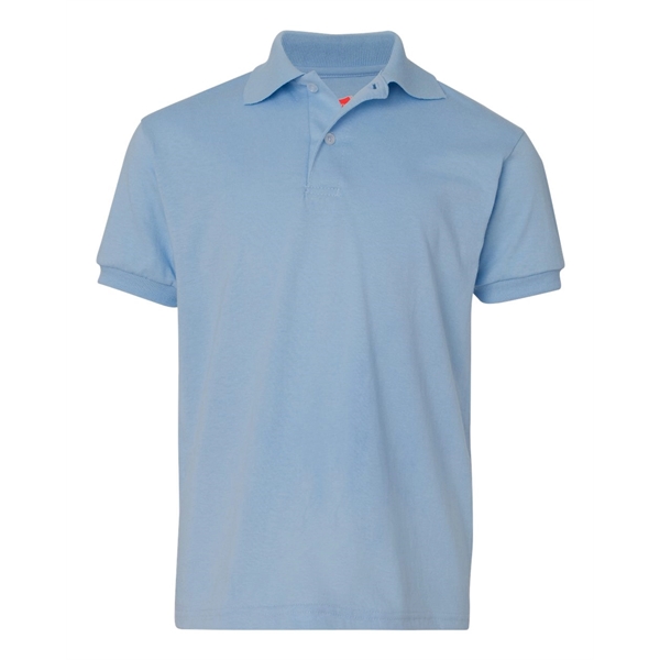 Hanes Youth Ecosmart® Jersey Polo - Hanes Youth Ecosmart® Jersey Polo - Image 12 of 27