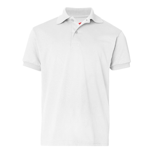 Hanes Youth Ecosmart® Jersey Polo - Hanes Youth Ecosmart® Jersey Polo - Image 21 of 27
