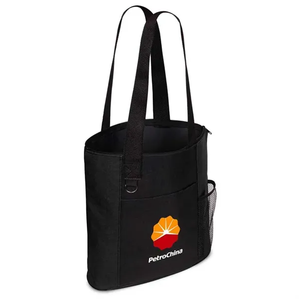 Axel RPET Tote with Bottle Holder - Axel RPET Tote with Bottle Holder - Image 0 of 9