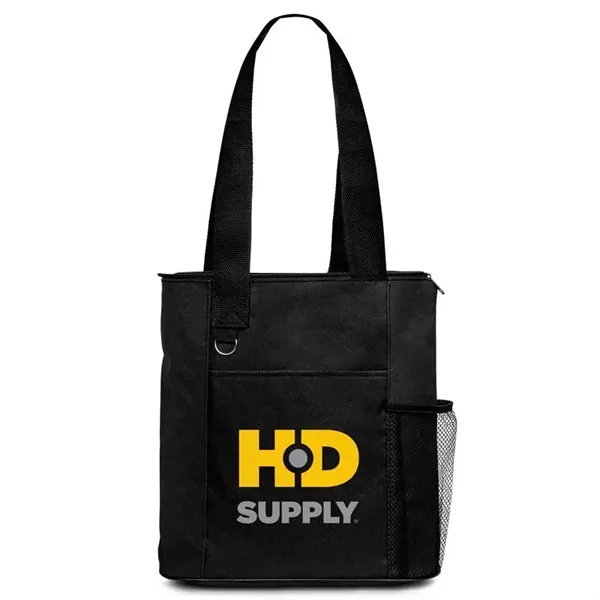 Axel RPET Tote with Bottle Holder - Axel RPET Tote with Bottle Holder - Image 1 of 9