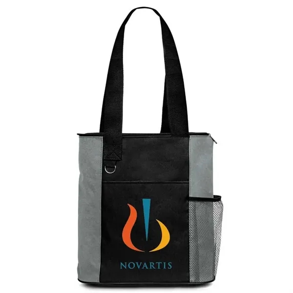 Axel RPET Tote with Bottle Holder - Axel RPET Tote with Bottle Holder - Image 4 of 9