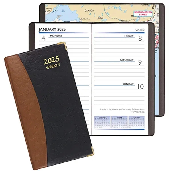 Weekly Pocket Planner - Carriage - Metal Corners - Weekly Pocket Planner - Carriage - Metal Corners - Image 1 of 1