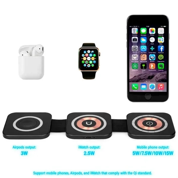 Luxe 3 in 1 Wireless Charger - Luxe 3 in 1 Wireless Charger - Image 1 of 5
