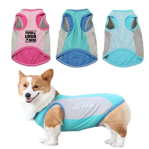 Summer Reflective Dog Cooling Vest Breathable & Light Weight - Summer Reflective Dog Cooling Vest Breathable & Light Weight - Image 0 of 4
