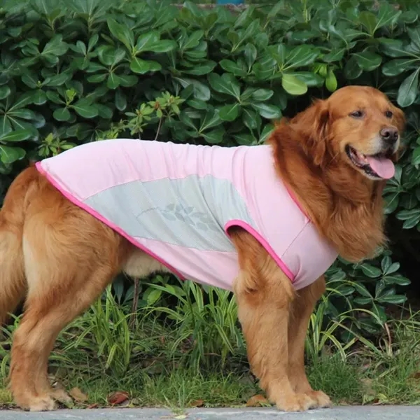 Summer Reflective Dog Cooling Vest Breathable & Light Weight - Summer Reflective Dog Cooling Vest Breathable & Light Weight - Image 1 of 4