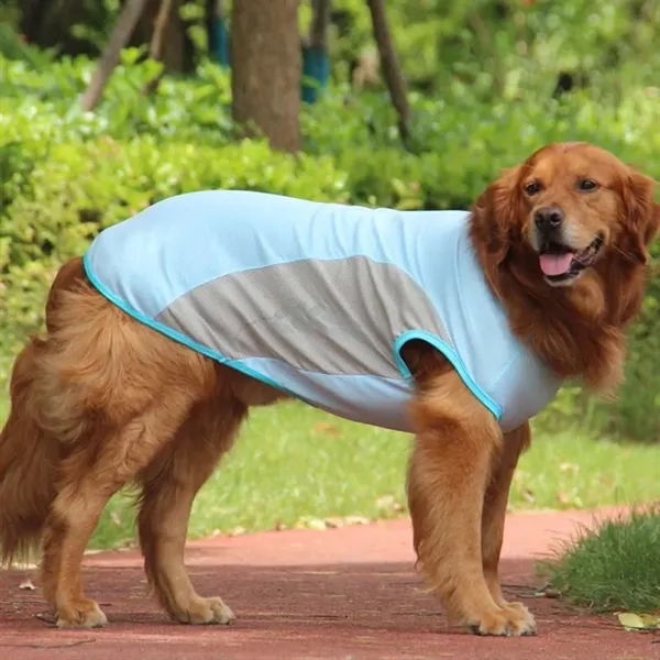 Summer Reflective Dog Cooling Vest Breathable & Light Weight - Summer Reflective Dog Cooling Vest Breathable & Light Weight - Image 4 of 4