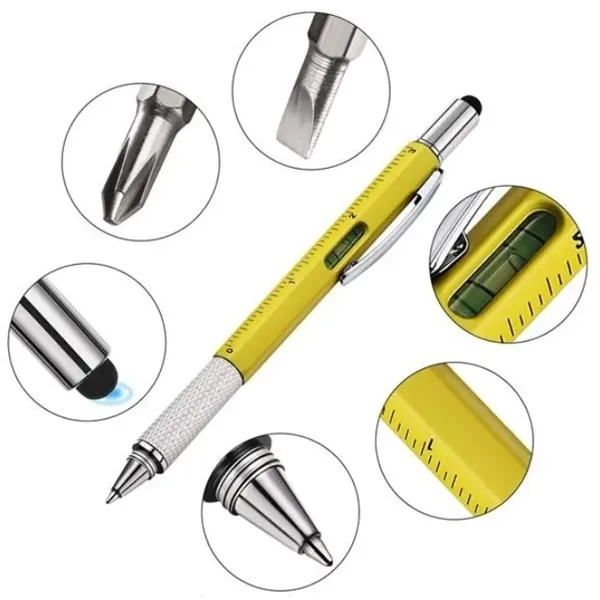 6 In 1 Multitool Pen - 6 In 1 Multitool Pen - Image 1 of 3