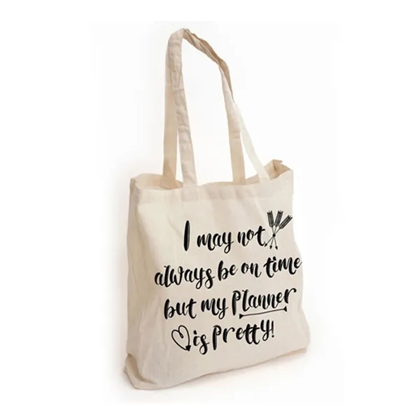 Eco Natural Canvas Bag 11.8" x 14.9" - Eco Natural Canvas Bag 11.8" x 14.9" - Image 1 of 4