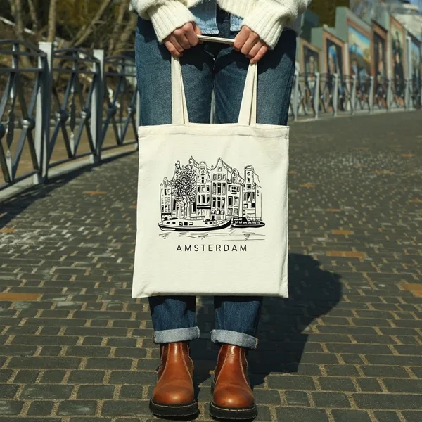 Eco Natural Canvas Bag 11.8" x 14.9" - Eco Natural Canvas Bag 11.8" x 14.9" - Image 4 of 4