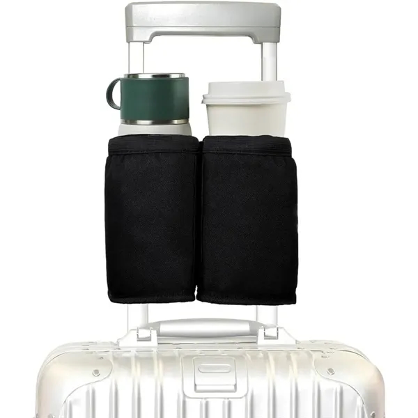 Custom Logo Luggage Travel Cup Holder Bag - Custom Logo Luggage Travel Cup Holder Bag - Image 4 of 10