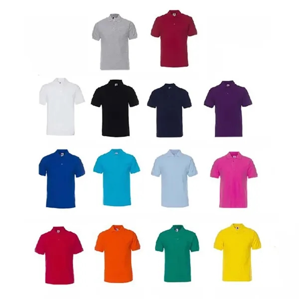 Embroidery Elevated Essentials Cotton Polo Shirt 6.5 oz - Embroidery Elevated Essentials Cotton Polo Shirt 6.5 oz - Image 1 of 1
