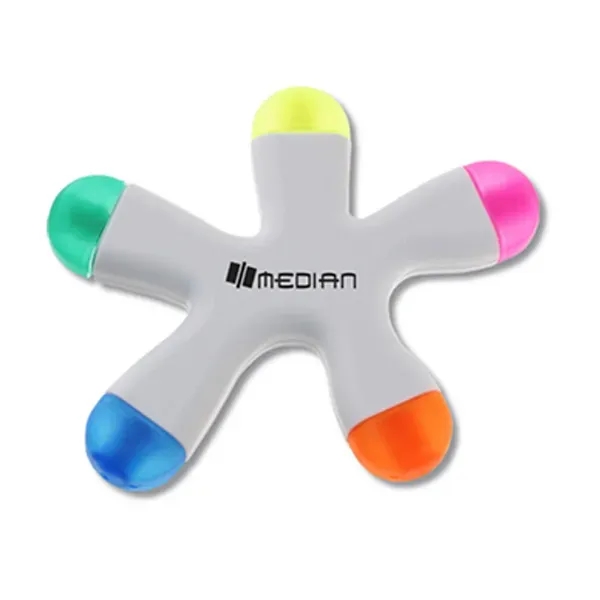 Funky Shaped Five Color Highlighter - Funky Shaped Five Color Highlighter - Image 0 of 0