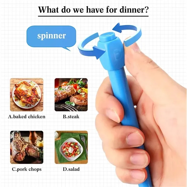 Stress Relief Fidget Spinner Pen with ABCD Rotation Cap - Stress Relief Fidget Spinner Pen with ABCD Rotation Cap - Image 2 of 5