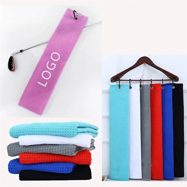 Microfiber Waffle Golf Towels - Microfiber Waffle Golf Towels - Image 0 of 1