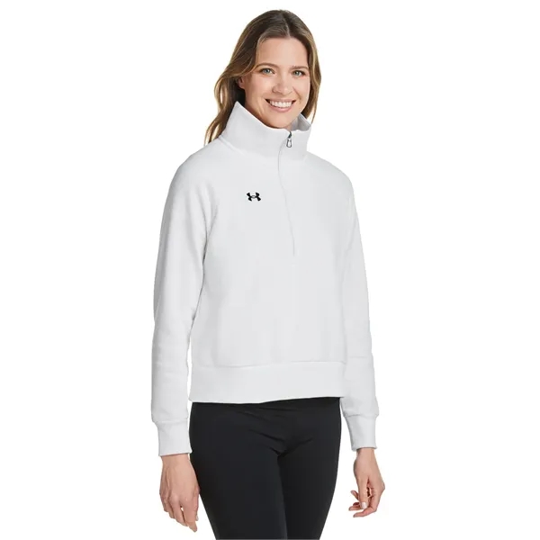 Under Armour Ladies' Rival Fleece Quarter-Zip - Under Armour Ladies' Rival Fleece Quarter-Zip - Image 6 of 7