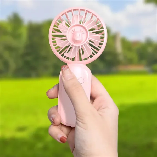 Handheld Mini Fan USB Rechargeable - Handheld Mini Fan USB Rechargeable - Image 3 of 5