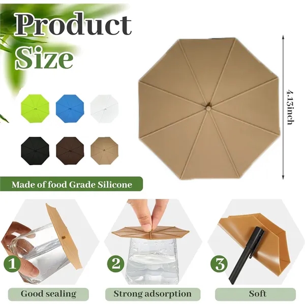 Silicone Umbrella Cup Lid - Silicone Umbrella Cup Lid - Image 1 of 12