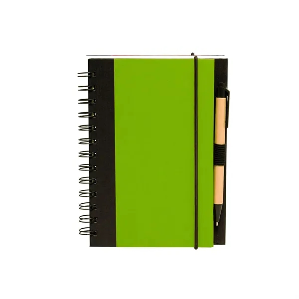 Eco Spiral Notebook with Pen - Eco Spiral Notebook with Pen - Image 2 of 7