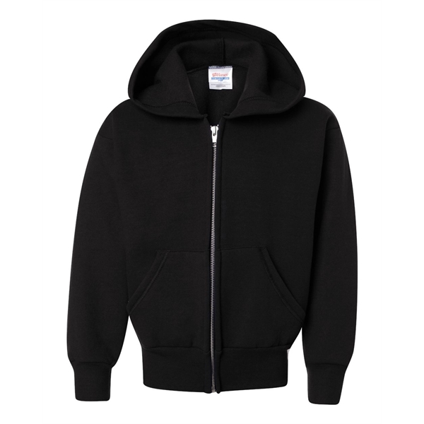 Hanes EcoSmart® Youth Full-Zip Hooded Sweatshirt - Hanes EcoSmart® Youth Full-Zip Hooded Sweatshirt - Image 7 of 42