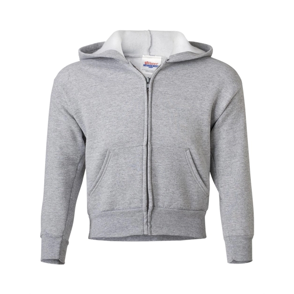 Hanes EcoSmart® Youth Full-Zip Hooded Sweatshirt - Hanes EcoSmart® Youth Full-Zip Hooded Sweatshirt - Image 10 of 42