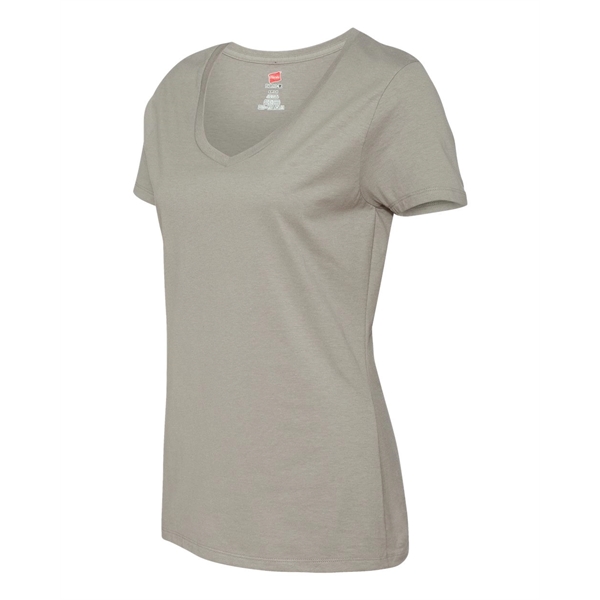 Hanes Perfect-T Women's V-Neck T-Shirt - Hanes Perfect-T Women's V-Neck T-Shirt - Image 12 of 53