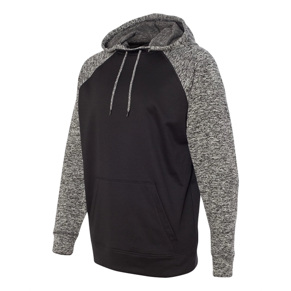 J. America Colorblocked Cosmic Fleece Hooded Sweatshirt - J. America Colorblocked Cosmic Fleece Hooded Sweatshirt - Image 2 of 13
