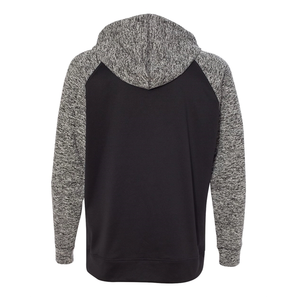 J. America Colorblocked Cosmic Fleece Hooded Sweatshirt - J. America Colorblocked Cosmic Fleece Hooded Sweatshirt - Image 3 of 13