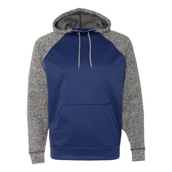 J. America Colorblocked Cosmic Fleece Hooded Sweatshirt - J. America Colorblocked Cosmic Fleece Hooded Sweatshirt - Image 4 of 13