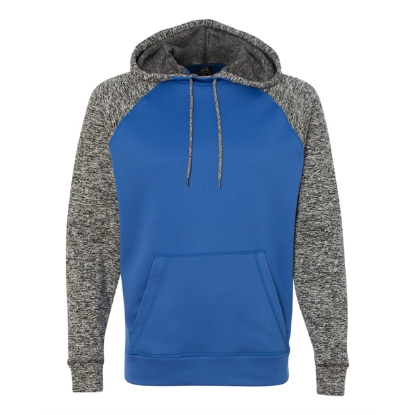 J. America Colorblocked Cosmic Fleece Hooded Sweatshirt - J. America Colorblocked Cosmic Fleece Hooded Sweatshirt - Image 10 of 13