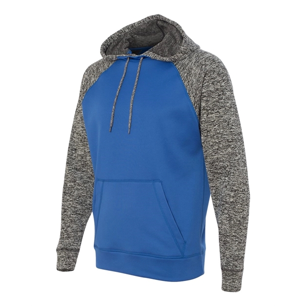 J. America Colorblocked Cosmic Fleece Hooded Sweatshirt - J. America Colorblocked Cosmic Fleece Hooded Sweatshirt - Image 11 of 13