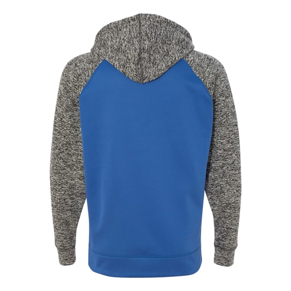 J. America Colorblocked Cosmic Fleece Hooded Sweatshirt - J. America Colorblocked Cosmic Fleece Hooded Sweatshirt - Image 12 of 13