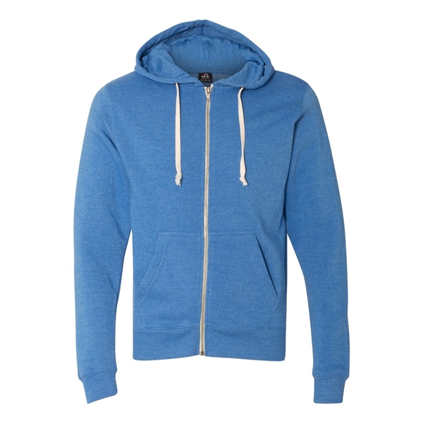J. America Triblend Full-Zip Hooded Sweatshirt - J. America Triblend Full-Zip Hooded Sweatshirt - Image 4 of 23