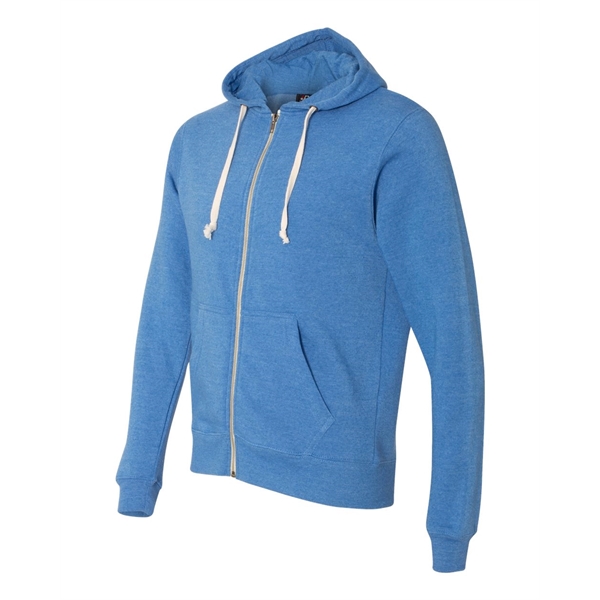 J. America Triblend Full-Zip Hooded Sweatshirt - J. America Triblend Full-Zip Hooded Sweatshirt - Image 5 of 23