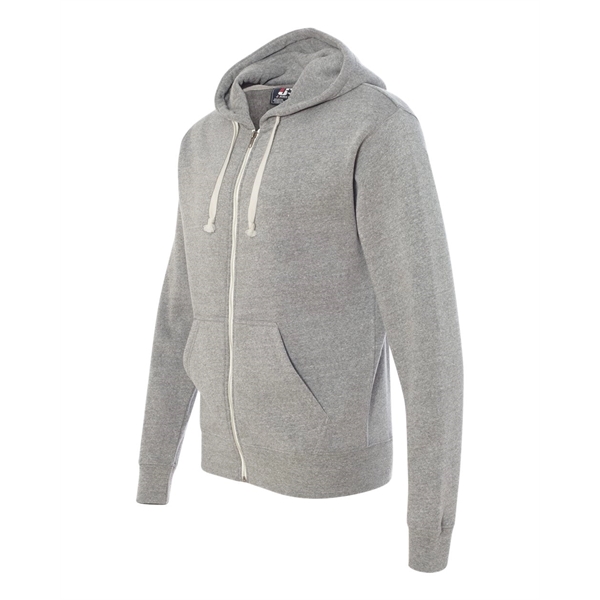 J. America Triblend Full-Zip Hooded Sweatshirt - J. America Triblend Full-Zip Hooded Sweatshirt - Image 8 of 23