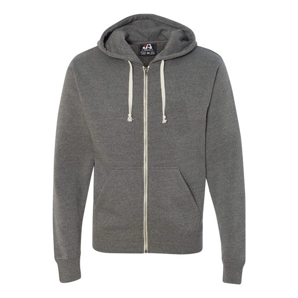 J. America Triblend Full-Zip Hooded Sweatshirt - J. America Triblend Full-Zip Hooded Sweatshirt - Image 13 of 23