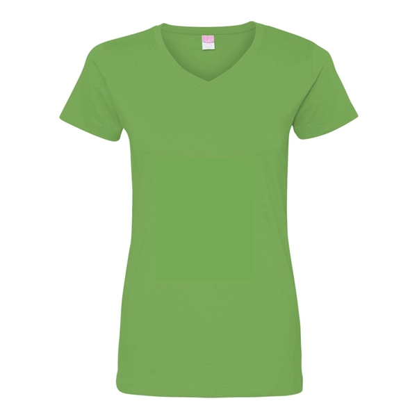 LAT Women's Fine Jersey V-Neck Tee - LAT Women's Fine Jersey V-Neck Tee - Image 1 of 77