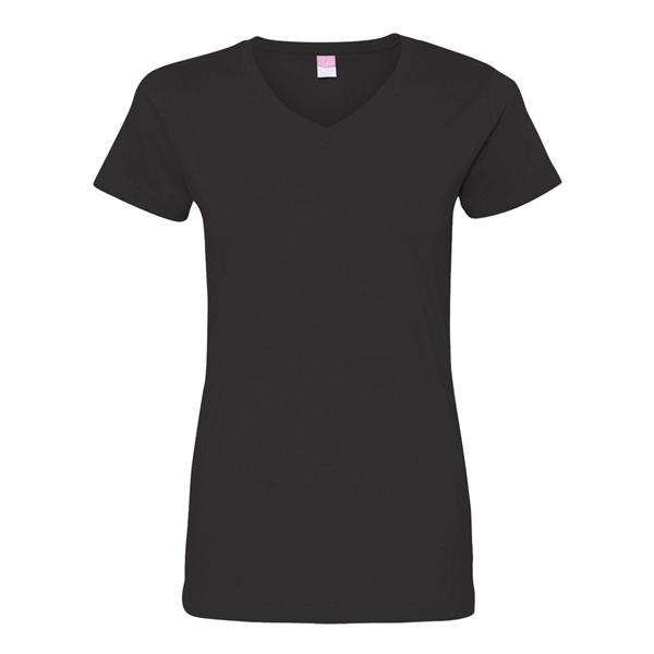 LAT Women's Fine Jersey V-Neck Tee - LAT Women's Fine Jersey V-Neck Tee - Image 7 of 77