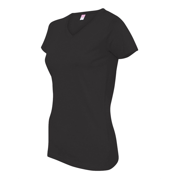 LAT Women's Fine Jersey V-Neck Tee - LAT Women's Fine Jersey V-Neck Tee - Image 8 of 77