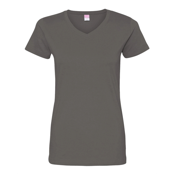 LAT Women's Fine Jersey V-Neck Tee - LAT Women's Fine Jersey V-Neck Tee - Image 10 of 77