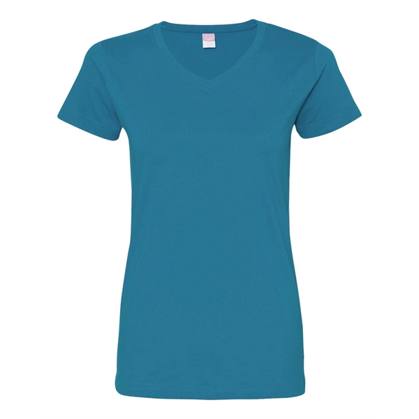 LAT Women's Fine Jersey V-Neck Tee - LAT Women's Fine Jersey V-Neck Tee - Image 16 of 77