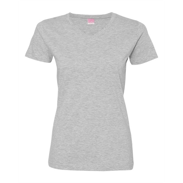 LAT Women's Fine Jersey V-Neck Tee - LAT Women's Fine Jersey V-Neck Tee - Image 22 of 77