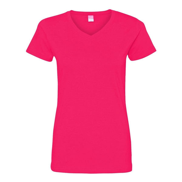 LAT Women's Fine Jersey V-Neck Tee - LAT Women's Fine Jersey V-Neck Tee - Image 25 of 77