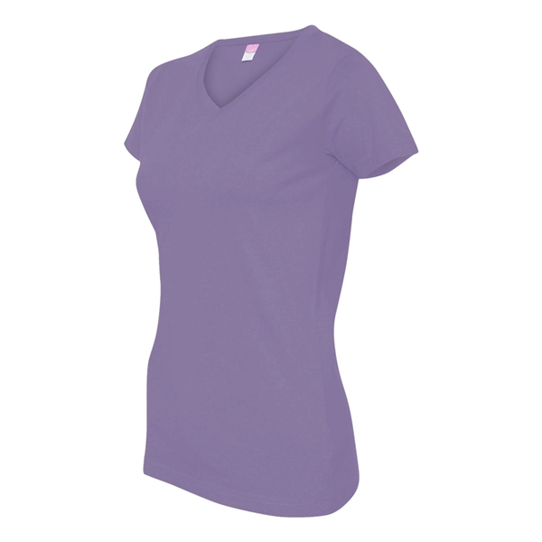 LAT Women's Fine Jersey V-Neck Tee - LAT Women's Fine Jersey V-Neck Tee - Image 29 of 77