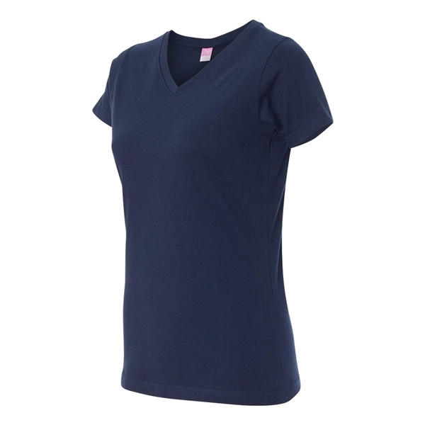 LAT Women's Fine Jersey V-Neck Tee - LAT Women's Fine Jersey V-Neck Tee - Image 32 of 77