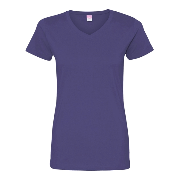 LAT Women's Fine Jersey V-Neck Tee - LAT Women's Fine Jersey V-Neck Tee - Image 37 of 77