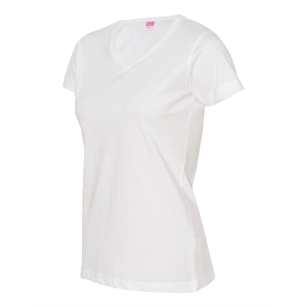 LAT Women's Fine Jersey V-Neck Tee - LAT Women's Fine Jersey V-Neck Tee - Image 50 of 77