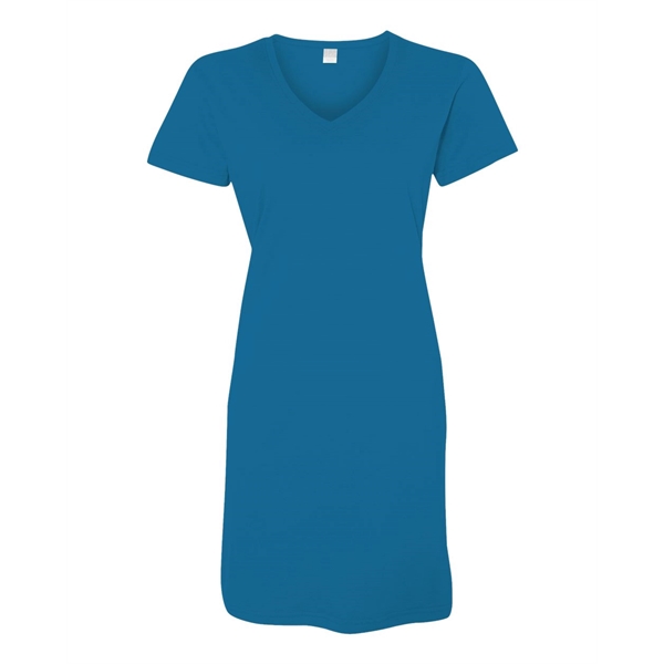 LAT Women's Fine Jersey V-Neck Coverup - LAT Women's Fine Jersey V-Neck Coverup - Image 4 of 23